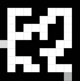 A black and white maze

    Description automatically generated
