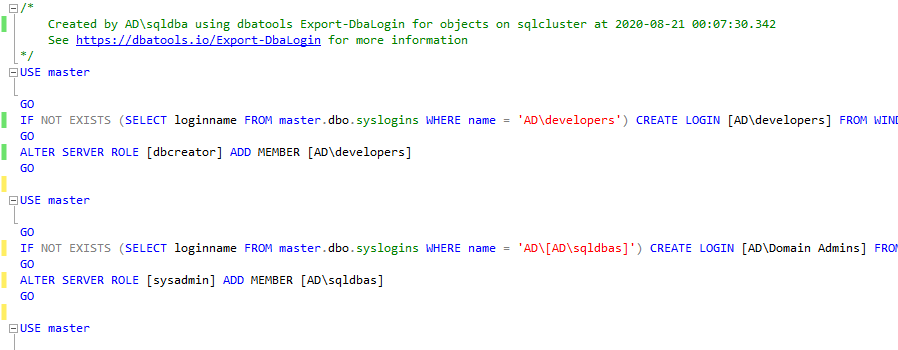 exportloginfile