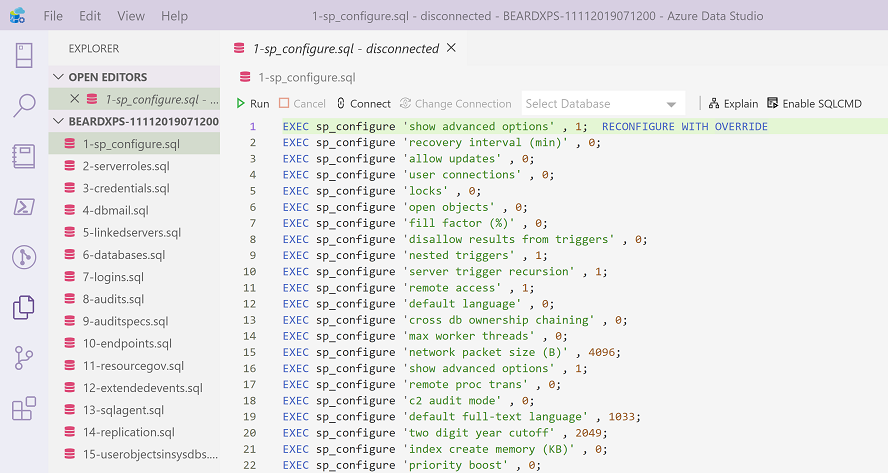 sp_configure.sql