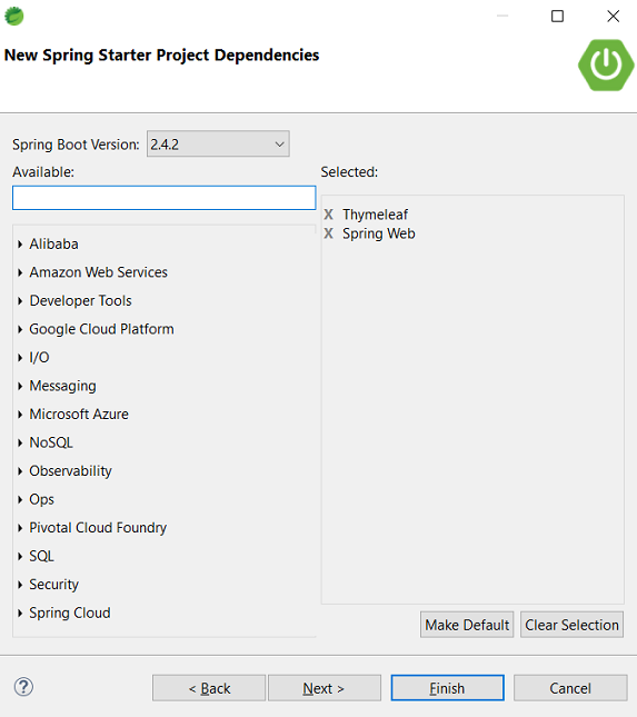Appendix A. Generating and building Spring Boot Projects · Spring Boot ...