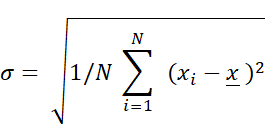 Standard Deviation Formula
