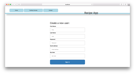 Users new Page