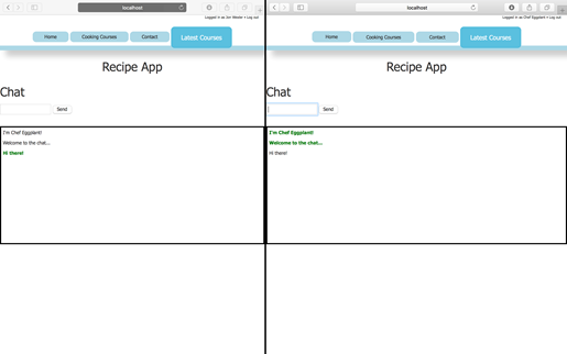 Showing user names with two sockets