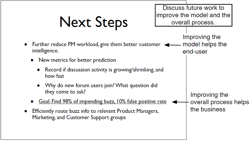 Discussing future work